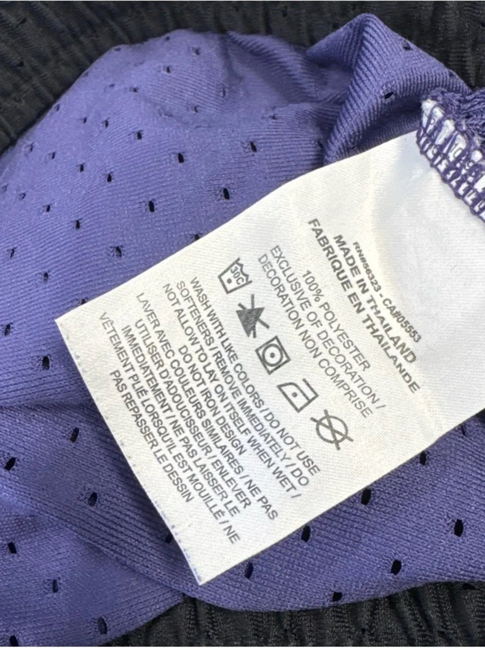 Jordan Men's Athletic Mesh Shorts in Purple and Black